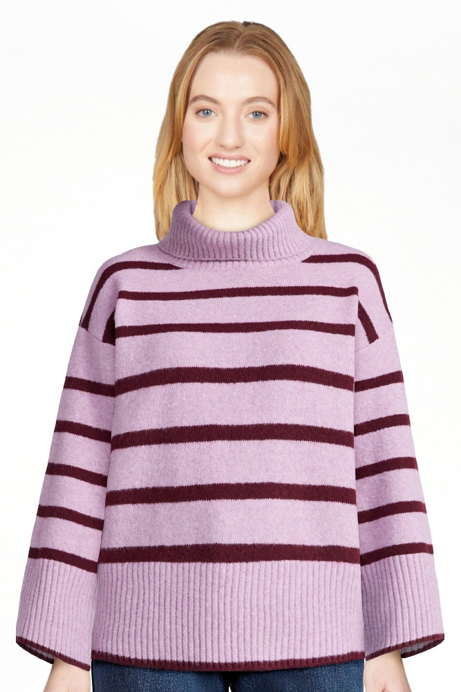 Time and Tru Women's Chunky Turtleneck Pullover Sweater with Long Sleeves, Mid-weight, Sizes XS-X... | Walmart (US)