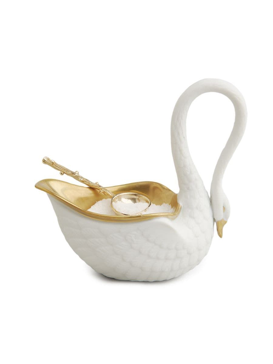 L'Objet Porcelain Swan Salt Cellar | Saks Fifth Avenue