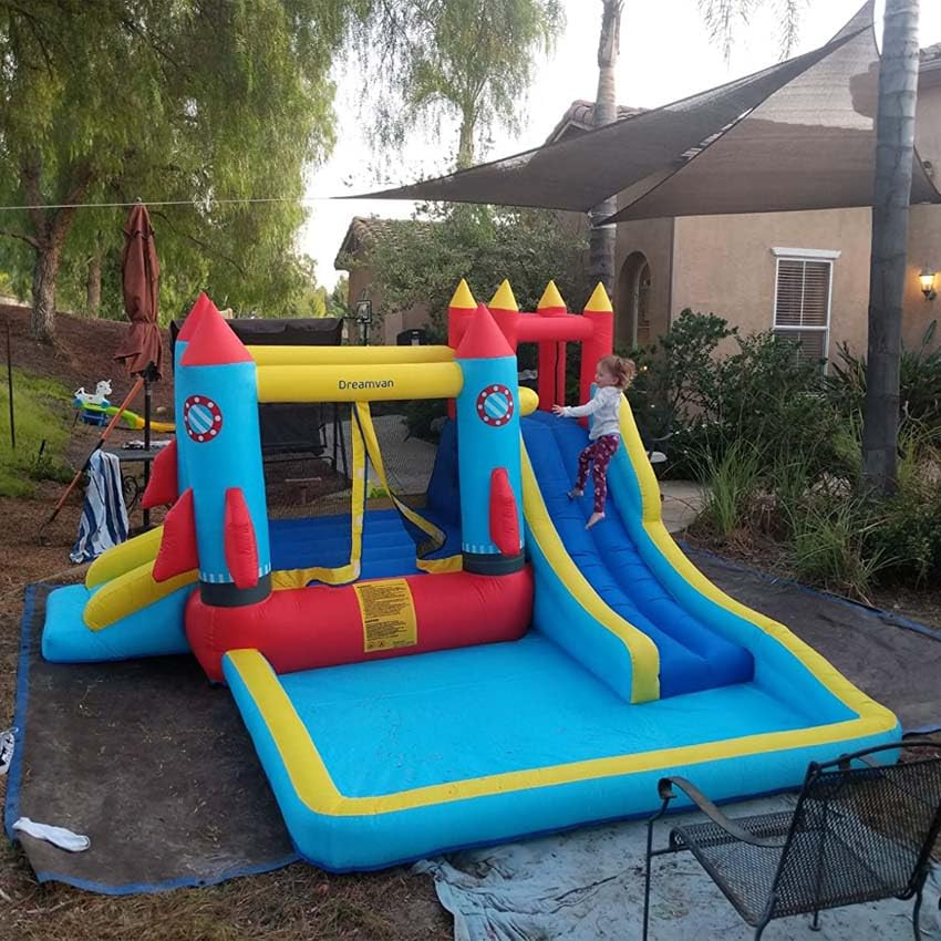 AirMyFun Bounce House Inflatable Bouncer House,Jumping Castle with Slide,Backyard Bouncing Slide,Par | Amazon (US)