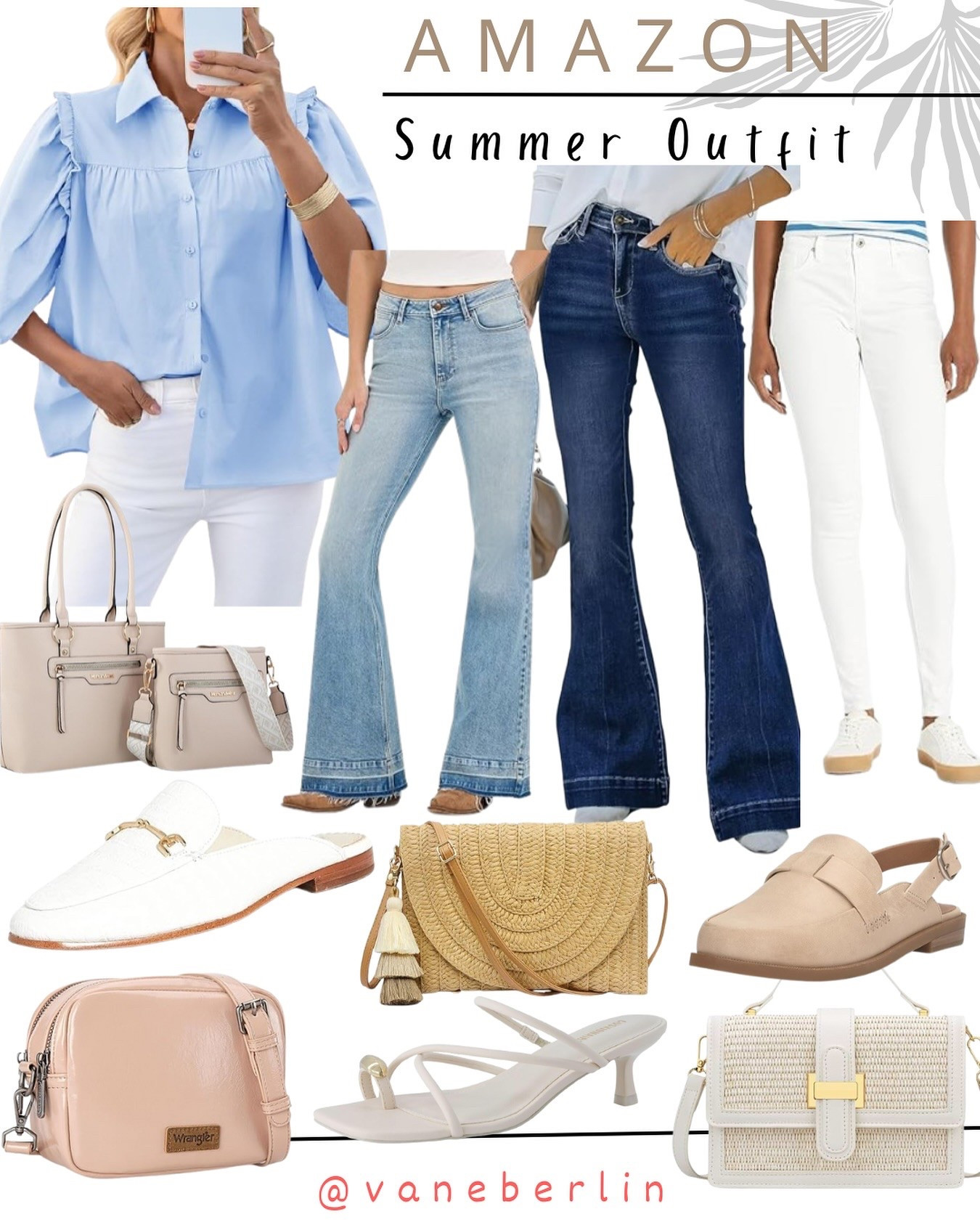 Summer outfit inspo! Effortless summer style. Easy, casual & cute—styled with the perfect top, comfy jeans, everyday sandals & a must-have bag. 

#LTKStyleTip #LTKSummerEdit #LTKSeasonal