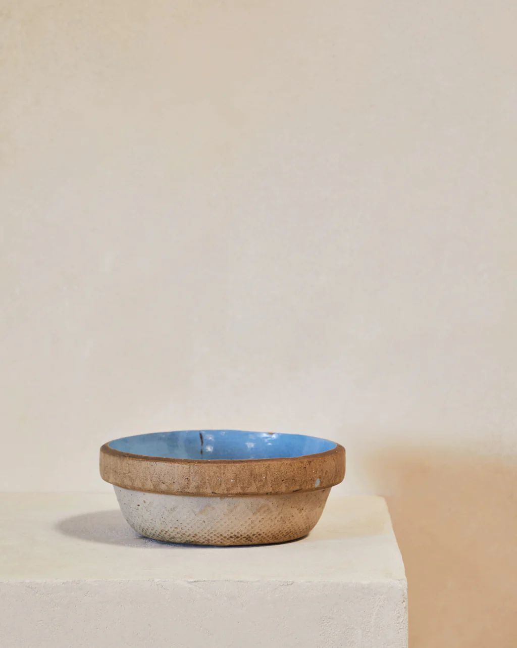 Vintage Bowl with Blue Interior | McGee & Co.