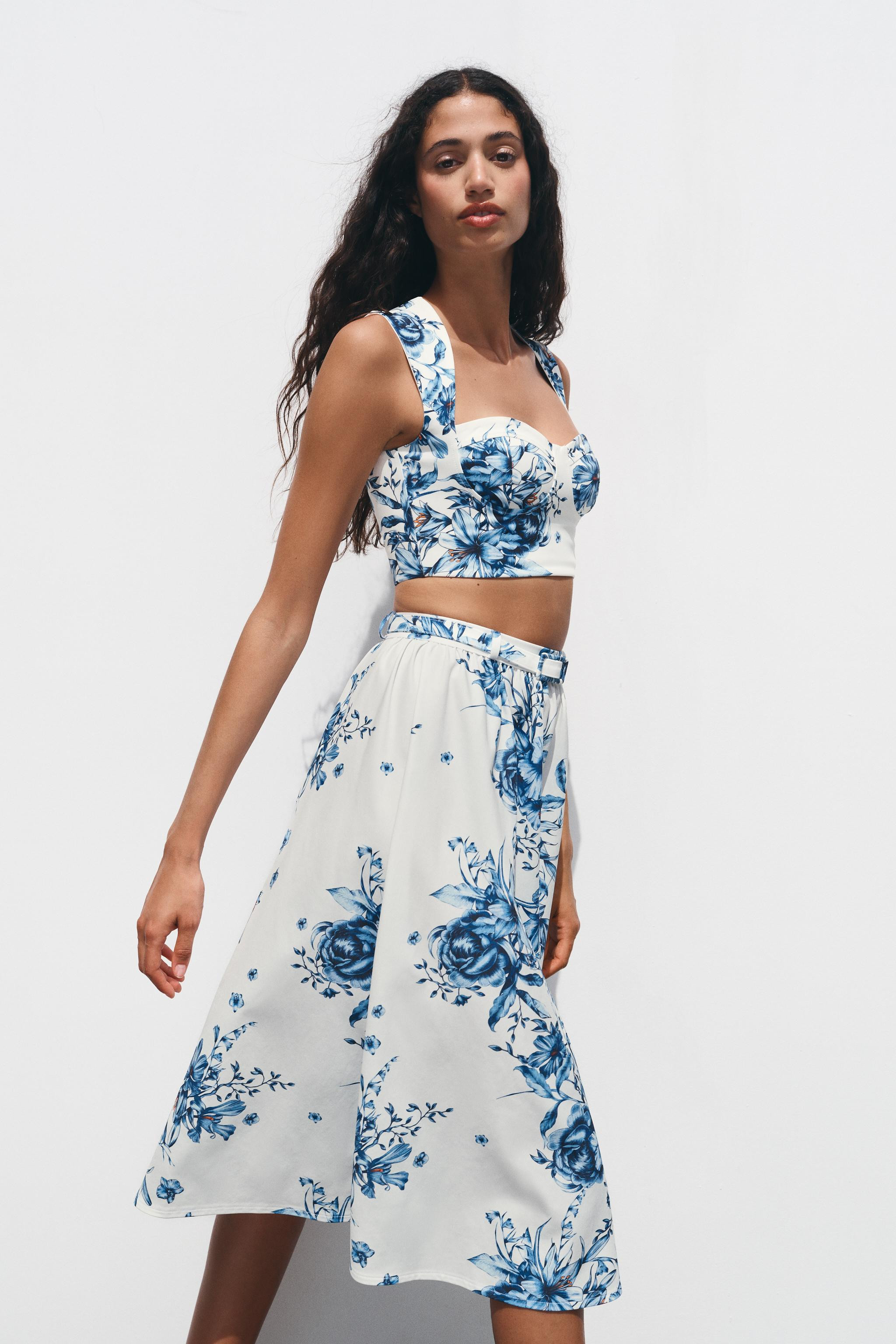 PRINTED CROP TOP | Zara UK