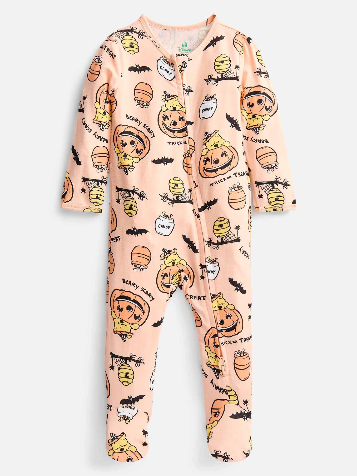 Winnie the Pooh Baby Boys Halloween Sleep Footed One-Piece, Sizes 0M-6/9M | Walmart (US)