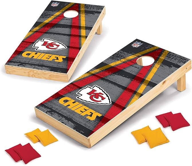 NFL Pro Football 2' x 4' Wood Direct Print Tournament Cornhole Set by Wild Sports, Comes with 8 Bean | Amazon (US)