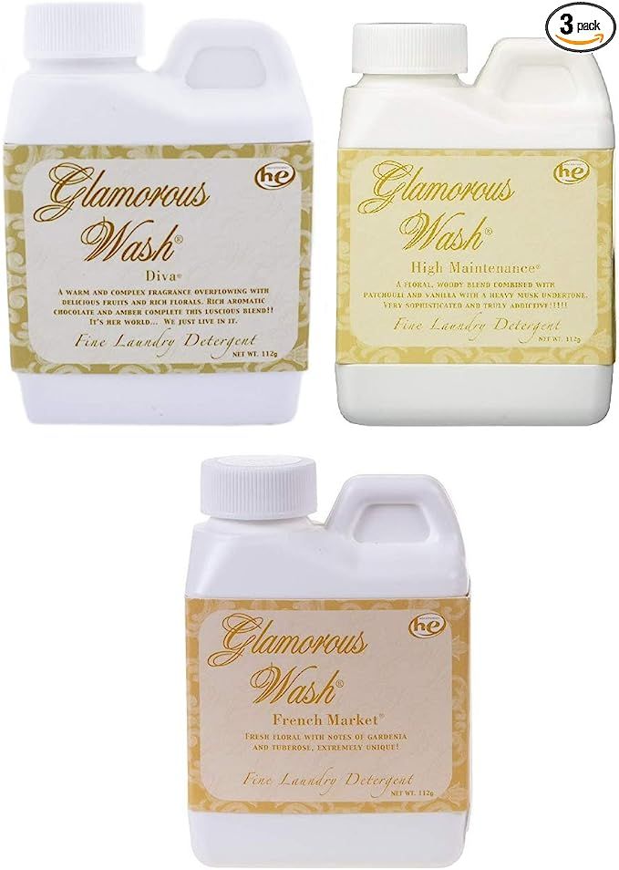 Tyler Glamorous Wash Laundry Detergent Liquid 4oz Gift Set (Diva, French Market, & High Maintenan... | Amazon (US)