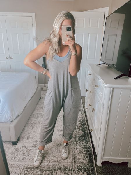 The quality of this Amazon jumpsuit is just as good as the Free People one IMO! Wearing a small! 


#LTKstyletip #LTKunder50 #LTKSeasonal