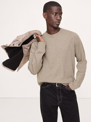 Slub Double-Knit Crew-Neck T-ShirtSlub Double-Knit Crew-Neck T-Shirt$70.00Image of 5 stars, 4.79 ... | Banana Republic (US)