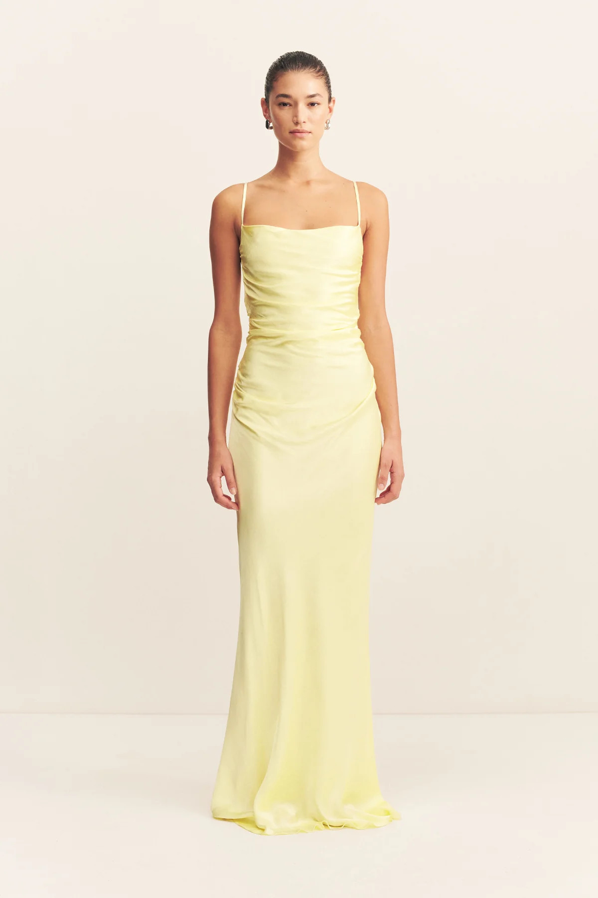 La Lune Lace Back Maxi Dress | Lemon | Dresses | Shona Joy | Shona Joy