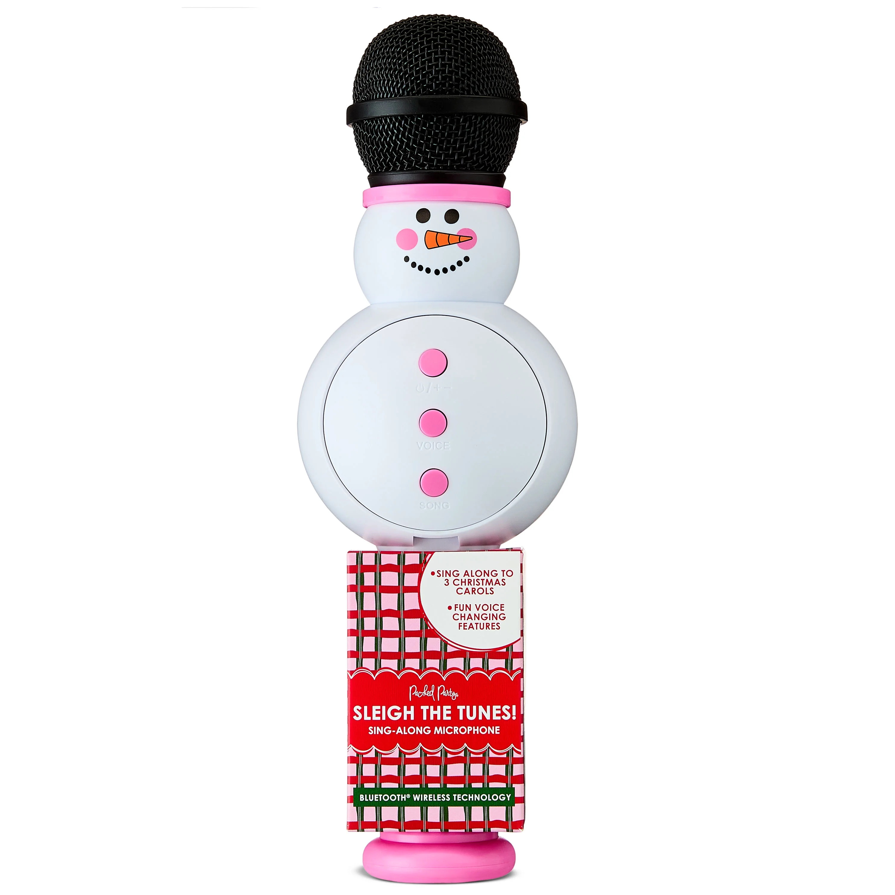 Packed Party "Snowman" Holiday Bluetooth Karaoke Microphone with HD Recording for Kids & Adults, ... | Walmart (US)