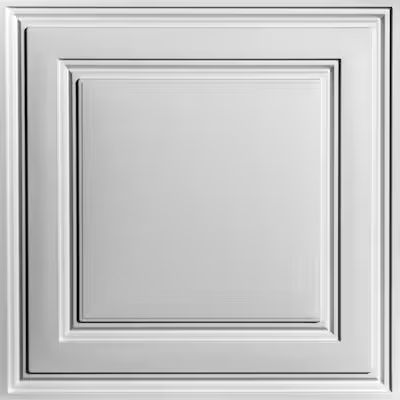 Ceilume 24-in x 24-in 40-Pack White Decorative 1/2-in Drop Ceiling Tile Lowes.com | Lowe's