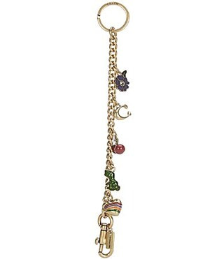 COACH Motif Chain Bag Charm - Multi | Dillard's