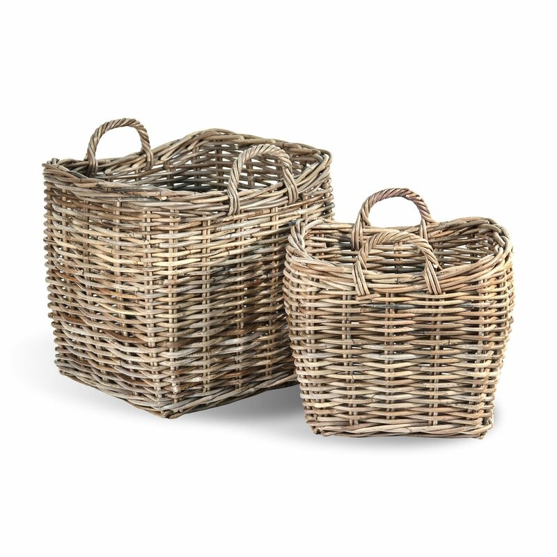 Fireplace Wicker/Rattan Basket | Wayfair North America