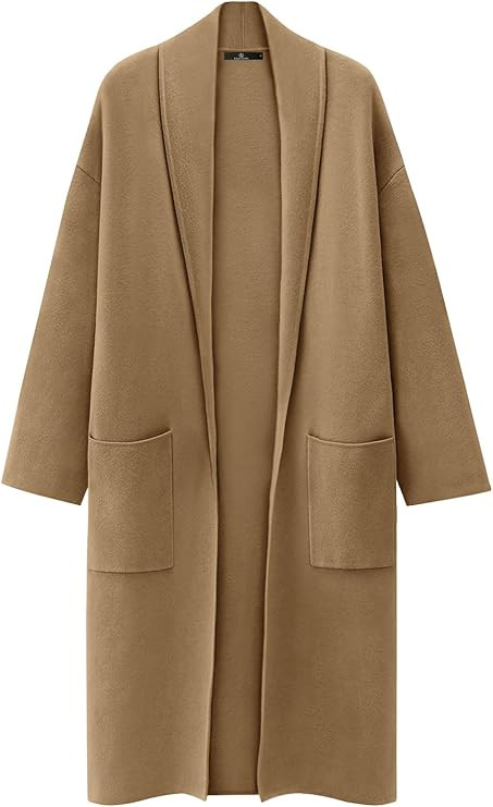 LILLUSORY Women's Oversized Long Cardigan Sweaters 2023 Fall Trendy Coatigan Lightweight Jackets ... | Amazon (US)