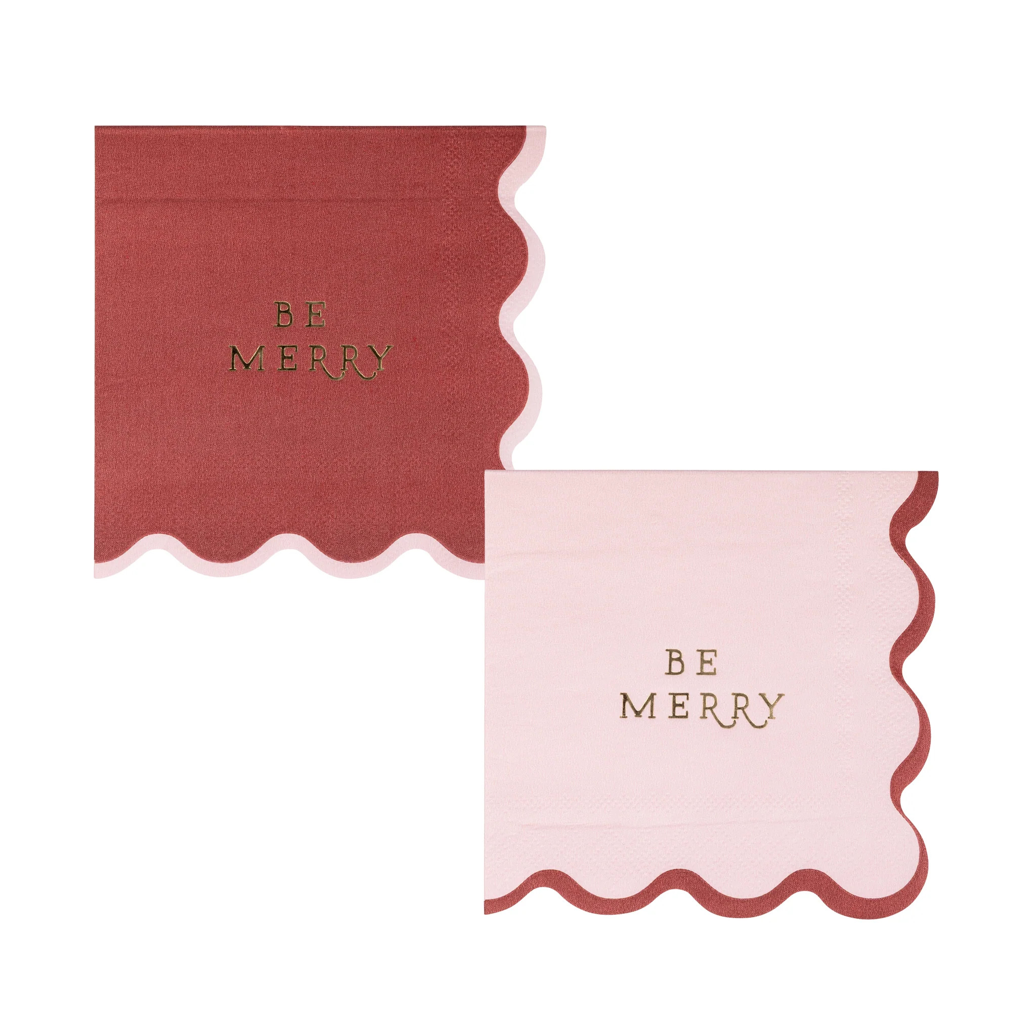 Be Merry Cocktail Napkin Set | My Mind's Eye