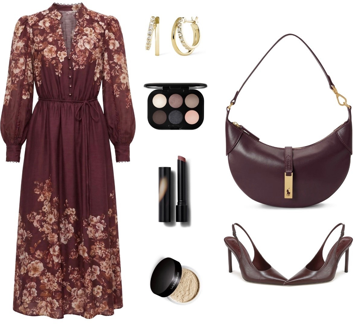 Zimmermann dress dupe 
Burgundy 
Dress
Fall dress

#LTKWorkwear #LTKdayinmylife #LTKootd
