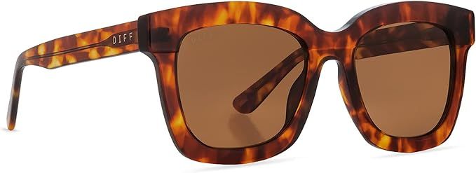 DIFF Eyewear - Carson - Designer Square Oversized Sunglasses for Women - 100% UVA/UVB | Amazon (US)