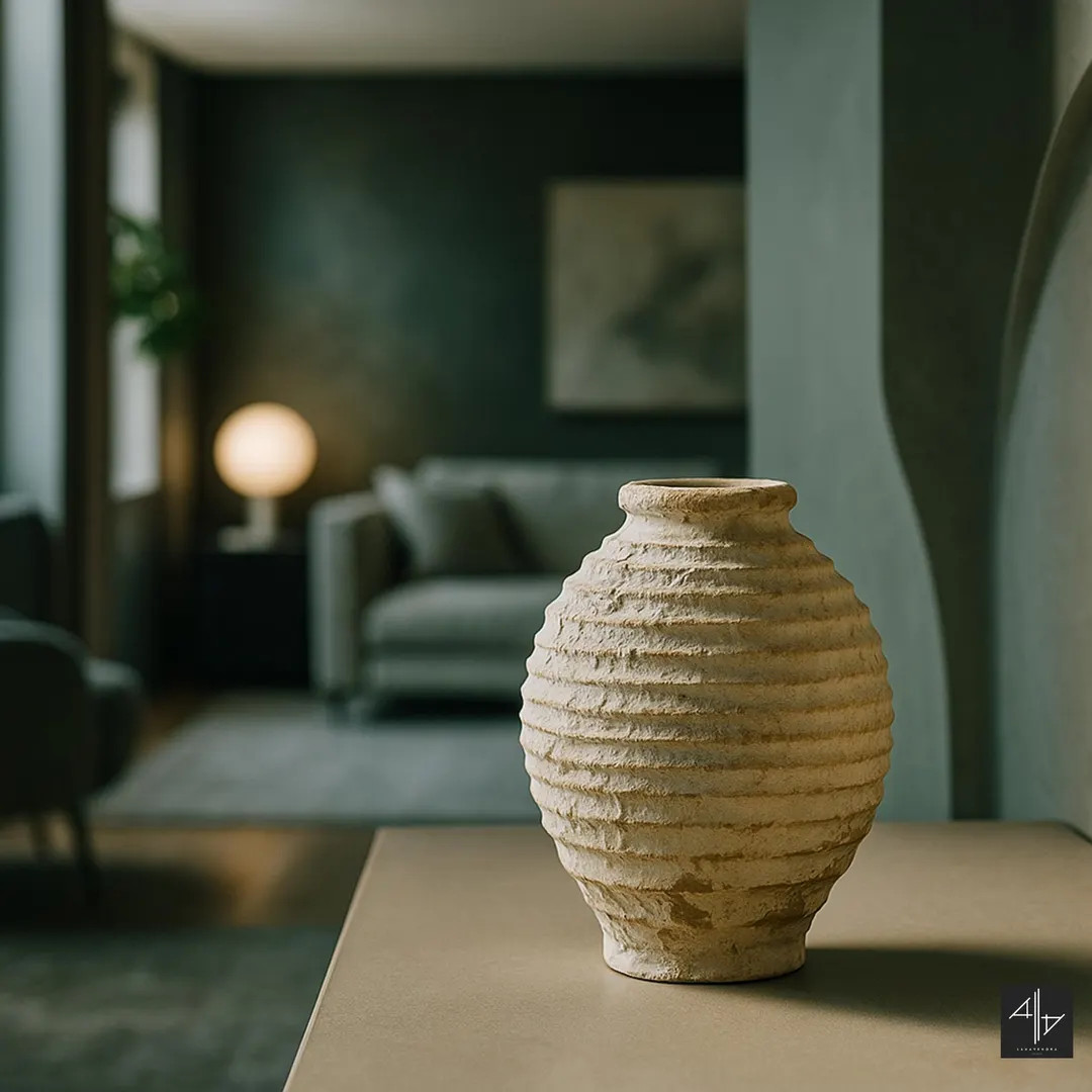 Handmade Ceramic Vase – Rustic Farmhouse Tabletop Decor - Etsy | Etsy (US)