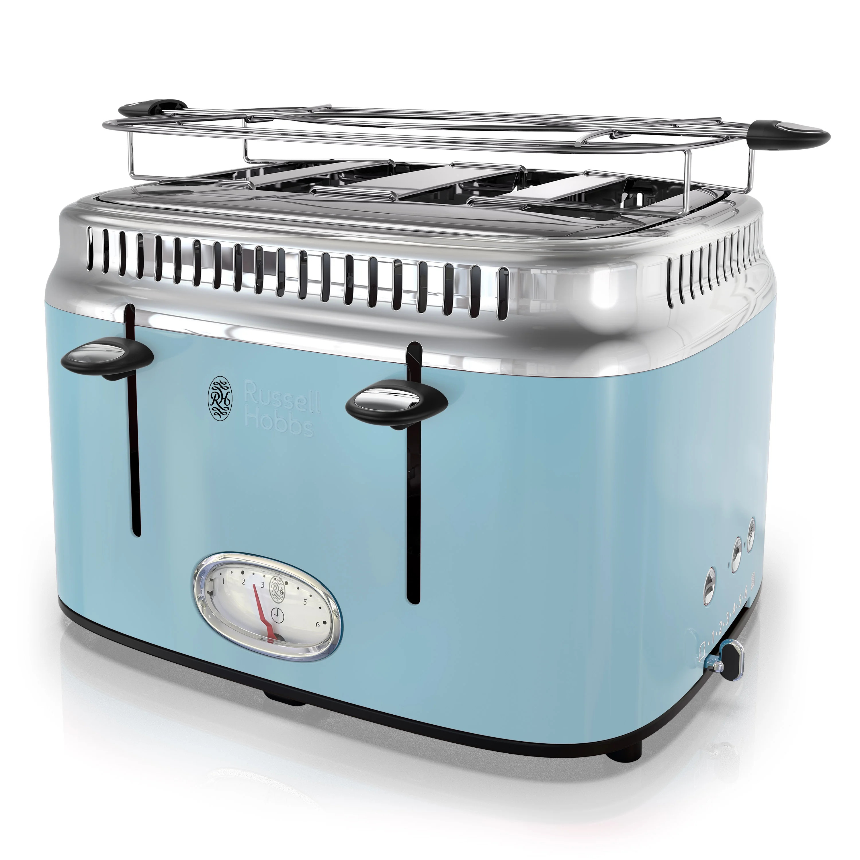 Russell Hobbs Retro Style 4-Slice Toaster, Heavenly Blue, TR9250BLR - Walmart.com | Walmart (US)