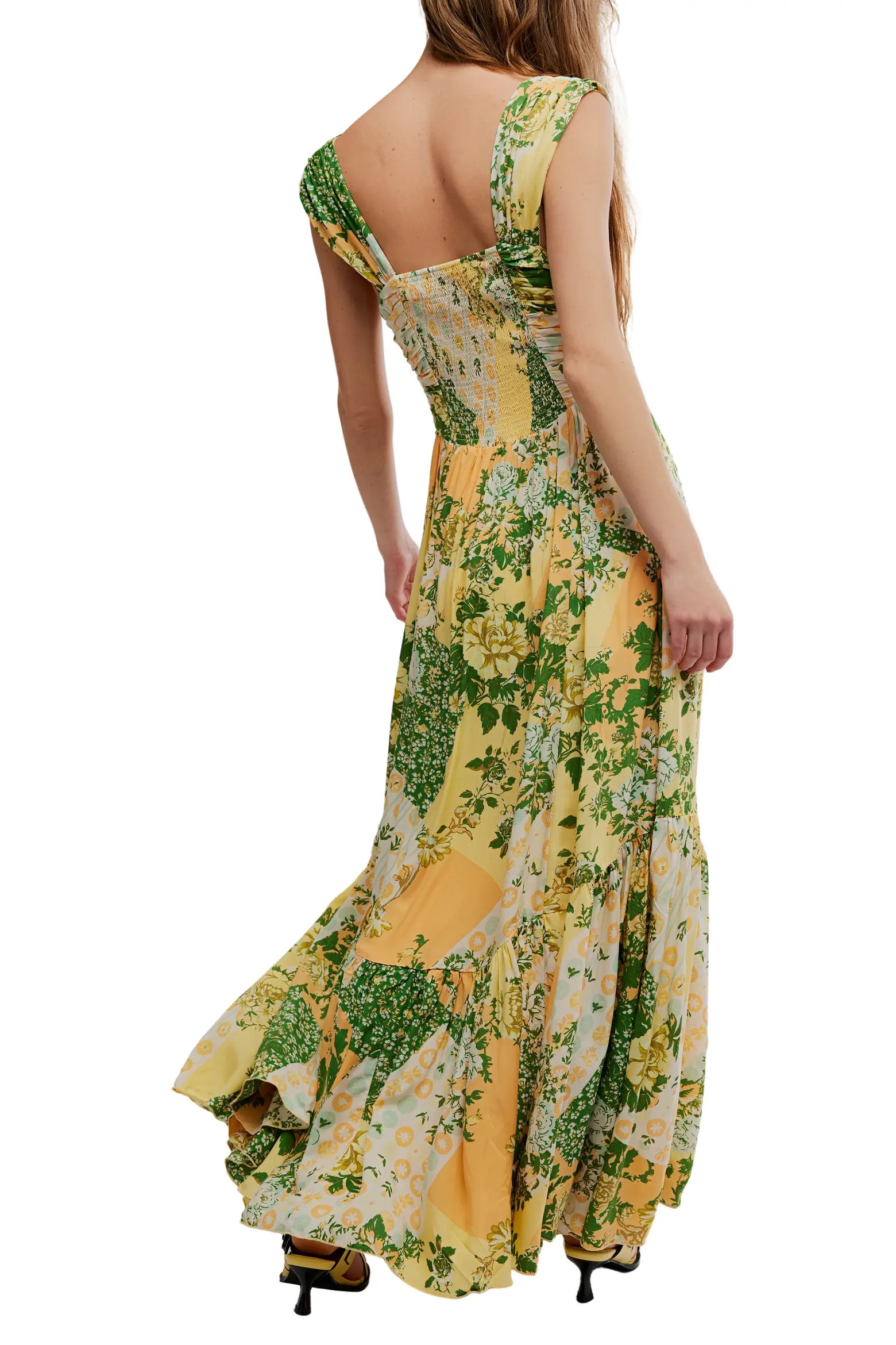 Free People Sasha Floral Mesh Midi Dress (Women) | Nordstrom | Nordstrom