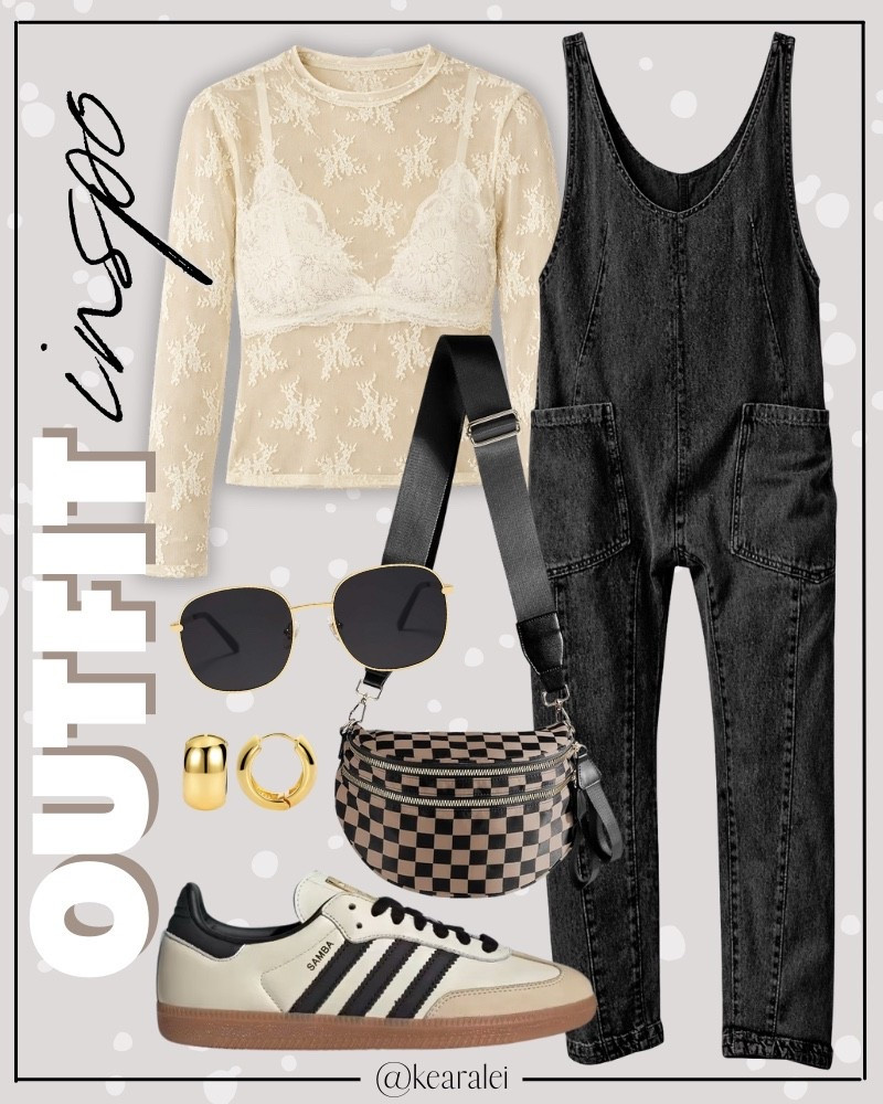 Summer outfits 2026 Amazon Free People black corduroy jumpsuit lookalike We the Free High Roller jumpsuit outfit ideas Amazon dupe ivory long sleeve lace shirt mesh shirt undershirt tan leather suede brown Birkenstock sandals slides shoes cool mom outfits momiform midsize style mom style boho chic neutral style outfit ideas affordable fashion midsize outfits women  bohemian style || #freepeople #highroller #nuuds #skims #bodysuit #jumpsuit #birkenstock  #amazon #fashion . . Amazon fashion, teacher outfits, business casual, casual outfits, neutrals, street style, Midi skirt, Maxi Dress, Swimsuit, Bikini, Travel, skinny Jeans, Puffer Jackets, Concert Outfits, Cocktail Dresses, Sweater dress, Sweaters, cardigans Fleece Pullovers, hoodies, button-downs, Oversized Sweatshirts, Jeans, High Waisted Leggings, dresses, joggers, fall Fashion, winter fashion, leather jacket, Sherpa jackets, Deals, shacket, Plaid Shirt Jackets, apple watch bands, lounge set, Date Night Outfits, Vacation outfits, Mom jeans, shorts, sunglasses, Disney outfits, Romper, jumpsuit, Airport outfits, biker shorts, Weekender bag, plus size fashion, Stanley cup tumbler, boots booties tall over the knee, ankle boots, Chelsea boots, combat boots, pointed toe, chunky sole, heel, high heels, mules, clogs, sneakers, slip on shoes, Nike, adidas, vans, dr. marten’s, ugg slippers, golden goose, sandals, high heels, loafers, Birkenstocks, Steve Madden Target, Abercrombie and fitch, Amazon, Shein, Nordstrom, H&M, forever 21, forever21, Walmart, asos, Nordstrom rack, Nike, adidas, Vans, Quay, Tarte, Sephora, lululemon, free people

#LTKootd #LTKSeasonal #LTKSaleAlert