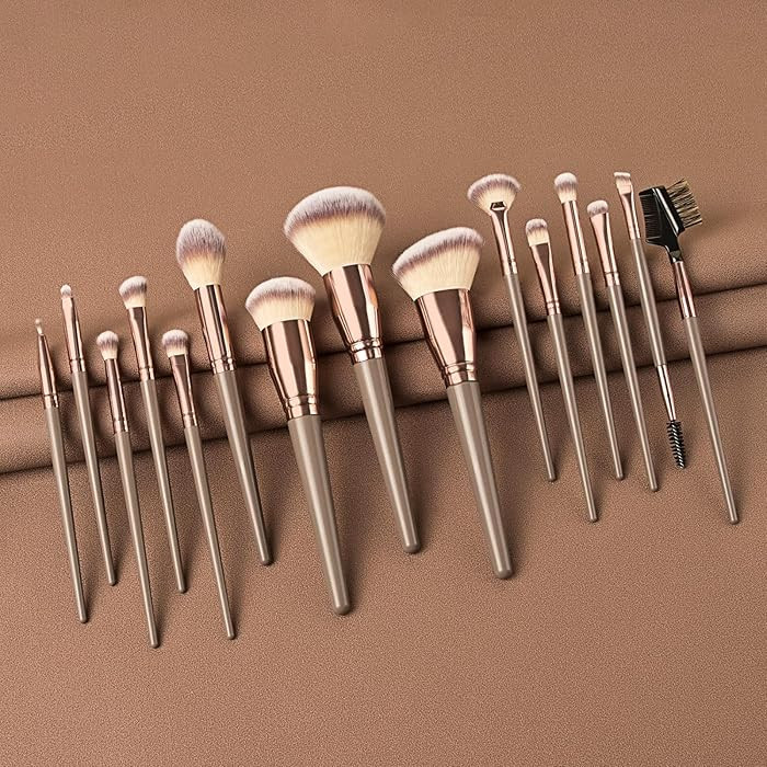 15pcs Makeup Brush Set with Storage Case Premium Cosmetic Brushes Beauty Tool with Portable Case ... | Amazon (UK)