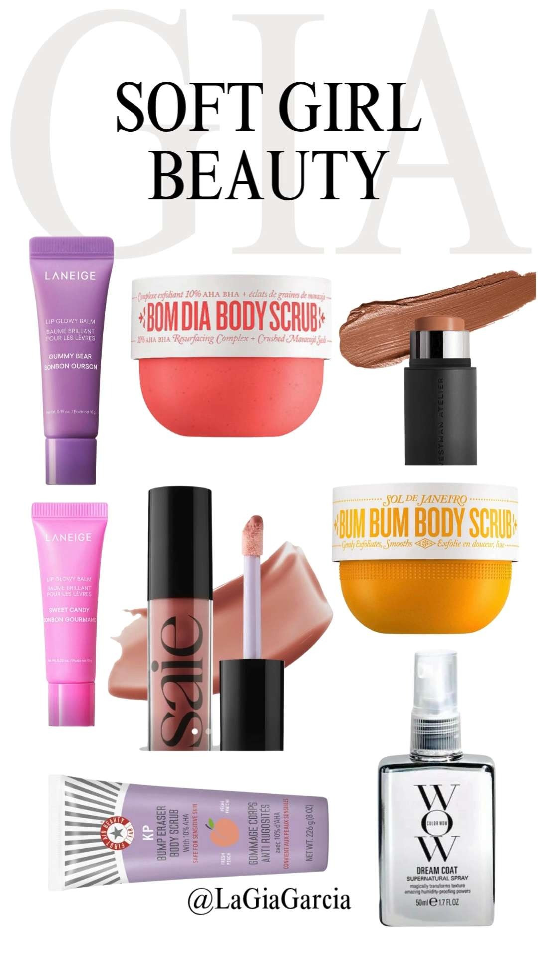 ✨ Summer Beauty & Body Haul ✨ Hydrated lips, glowing skin, frizz-free hair — I’ve got you covered. 🛍️
💖 Lips: Laneige Lip Glowy Balm in Sweet Candy & Gummy Bear
💄 Gloss: Saie Glossybounce™ in Dip
🌟 Contour: Westman Atelier Petite Face Trace in Biscuit
💆🏻‍♀️ Hair: Color Wow Mini Dream Coat Anti-Frizz Spray
🛁 Body Glow: Sol de Janeiro Bom Dia Body Scrub + Bum Bum Body Scrub
🍑 Smooth Skin: First Aid Beauty KP Bump Eraser (Peach Scent)

Shop my full haul here & tap to add to cart instantly! 🛒💫 

 #LTKSeasonal #LTKFindsUnder50 #LTKTravel