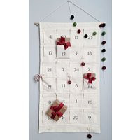 Advent Calendar Fabric, Christmas Countdown, Diy With Pockets For Kids | Etsy (US)