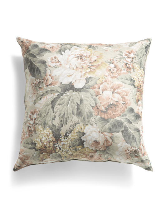 22x22 Josephine Velvet Floral Printed Pillow | TJ Maxx