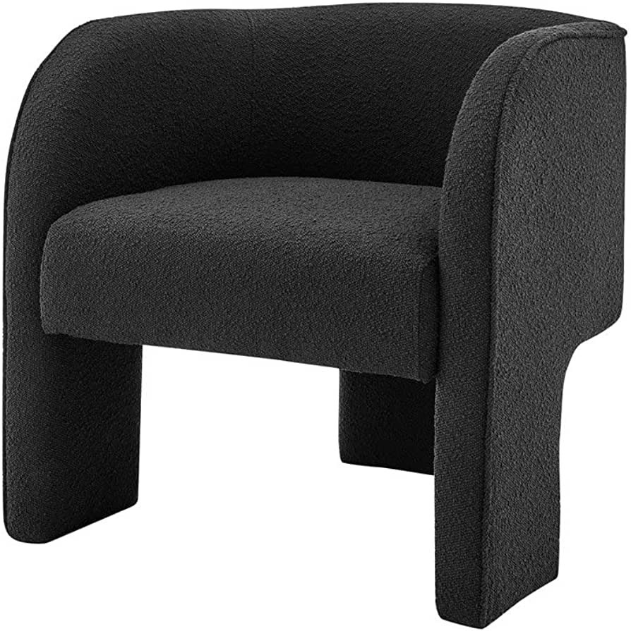 New Pacific Direct Matteo Fabric Arm, Boucle Black Accent Chair | Amazon (US)