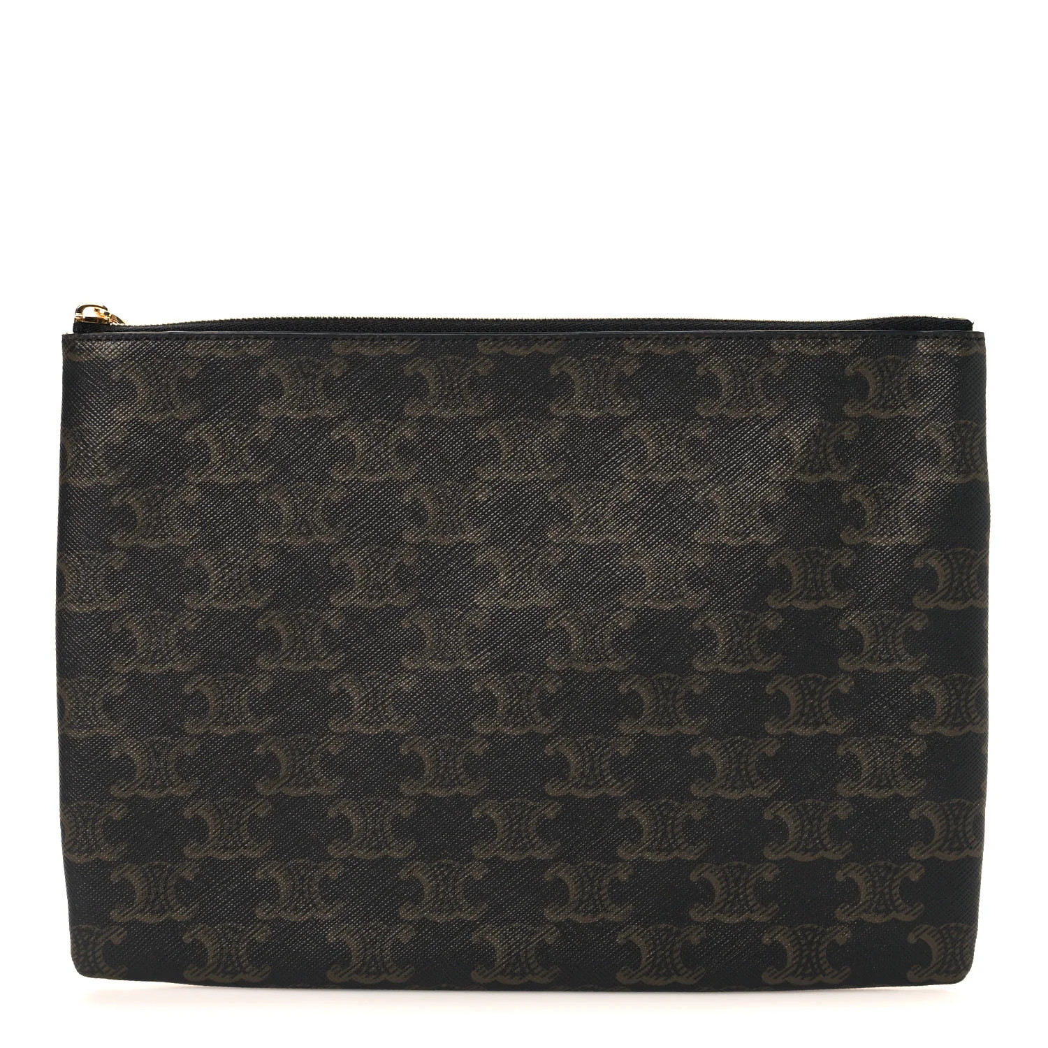 Triomphe Canvas Pouch Black | FASHIONPHILE (US)