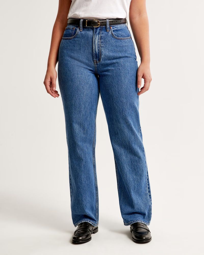 Curve Love High Rise Loose Jean | Abercrombie & Fitch (US)