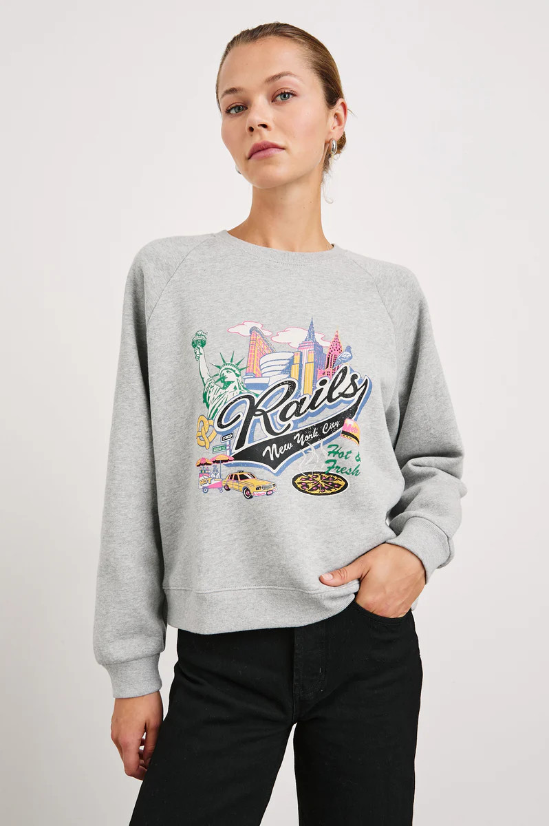 VINTAGE RAGLAN SWEATSHIRT - RAILS NEW YORK | Rails UK