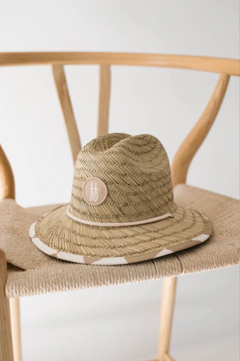 FF Straw Sun Hat | Gold Coast Wavy Checker | Forever French
