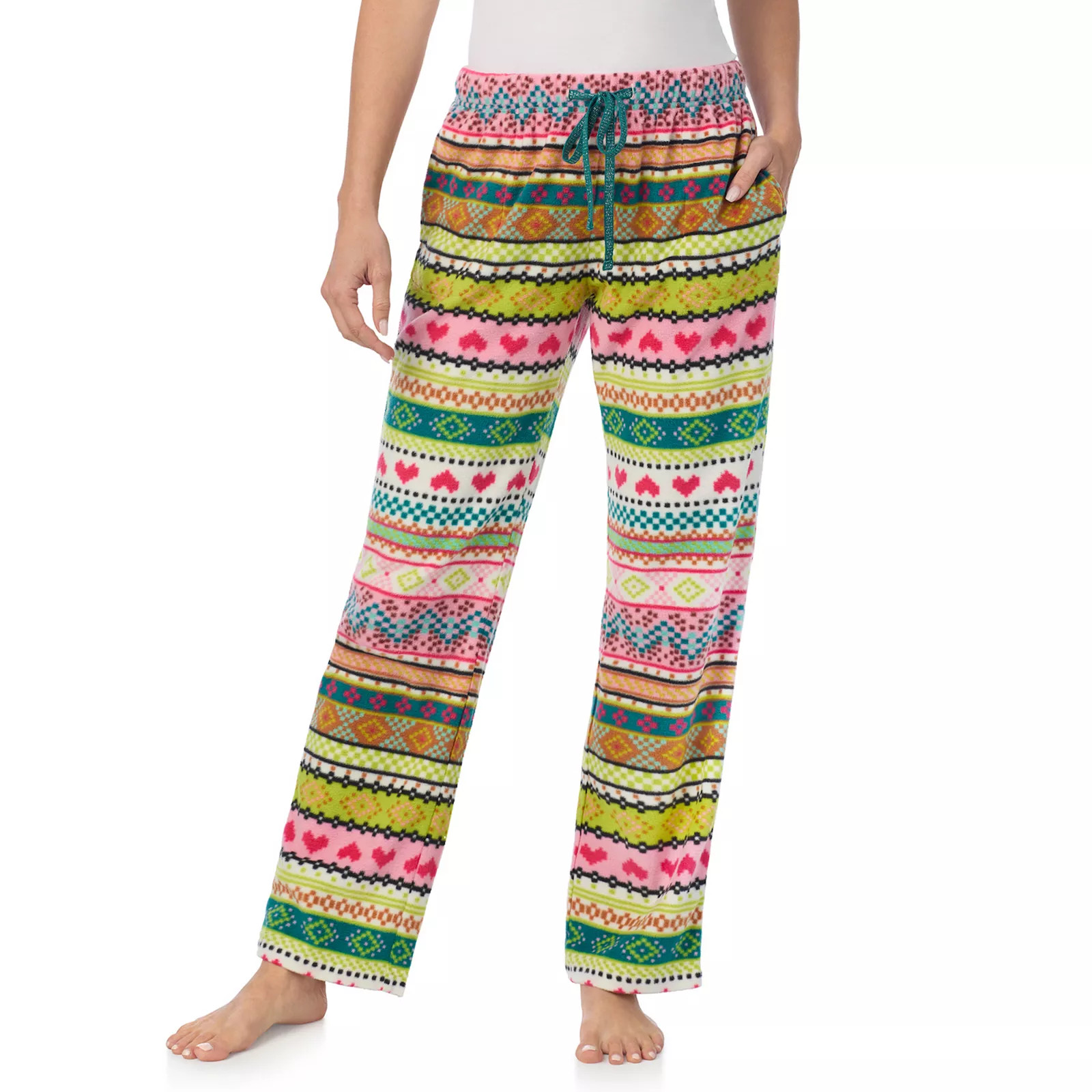 Women's Tall Cuddl Duds® Minky Fleece Open Leg Pajama Pants | Kohl's