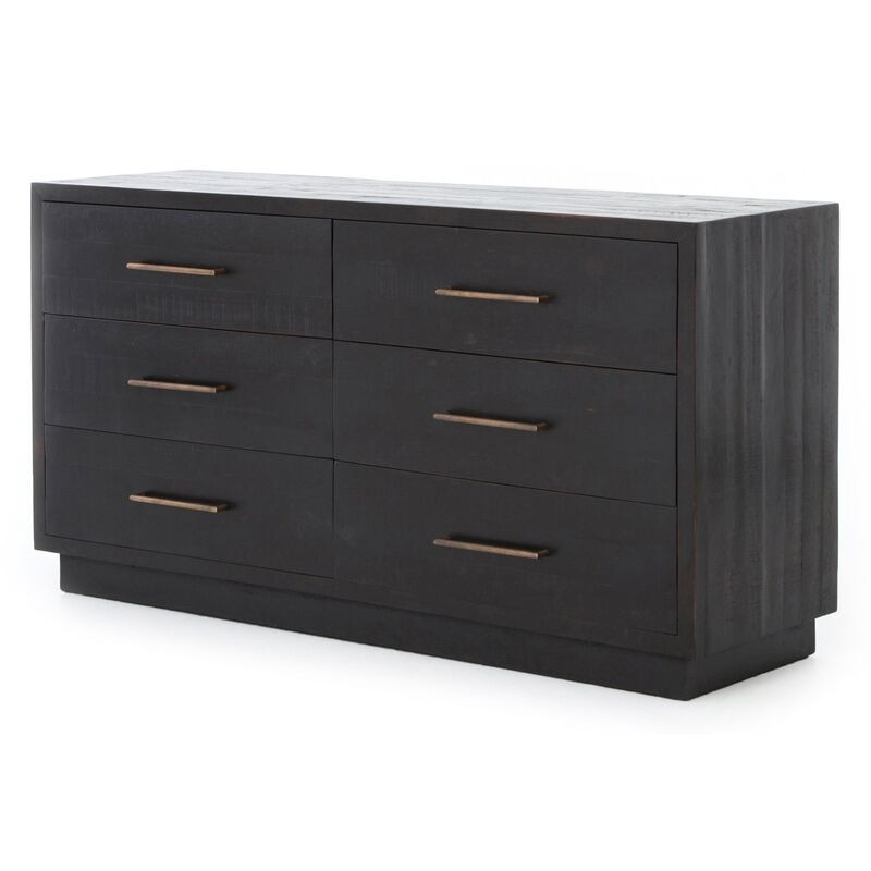 Myles 6-Drawer Dresser, Burnished Black | One Kings Lane