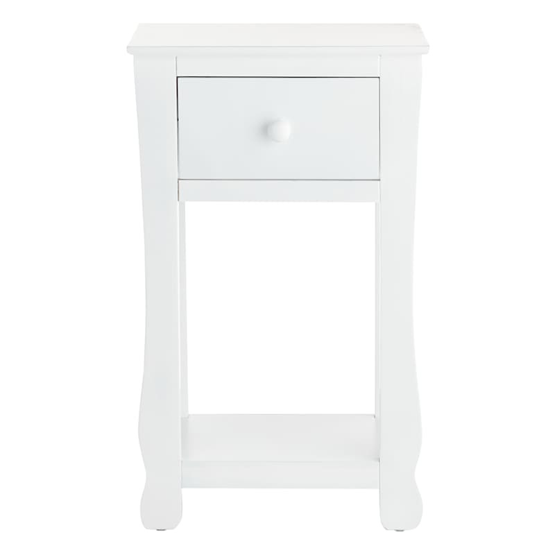 Providence Theodore 1-Drawer Accent Table, White | At Home