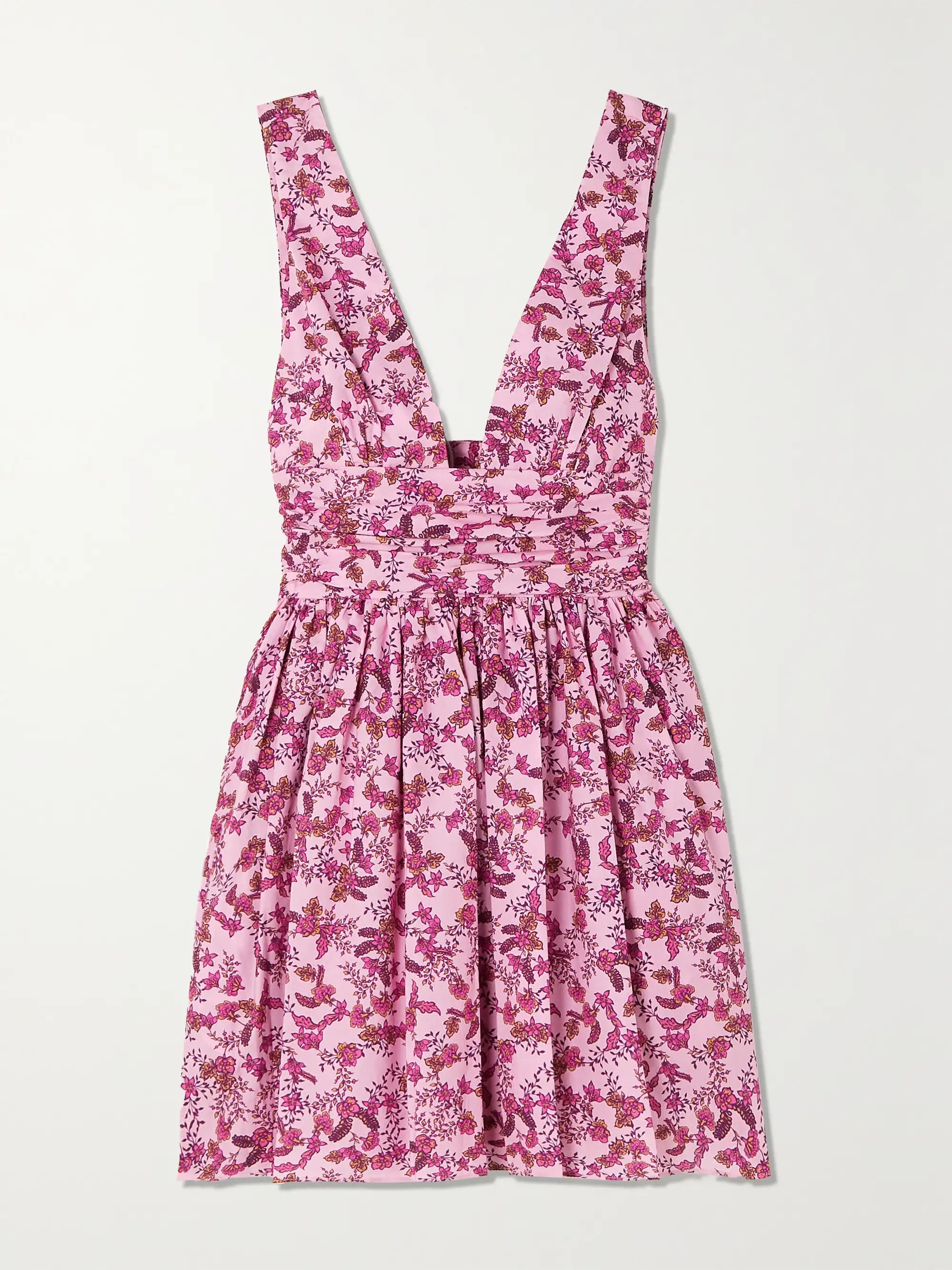 MATTEAU + NET SUSTAIN floral-print organic cotton-poplin mini dress | NET-A-PORTER | NET-A-PORTER (US)