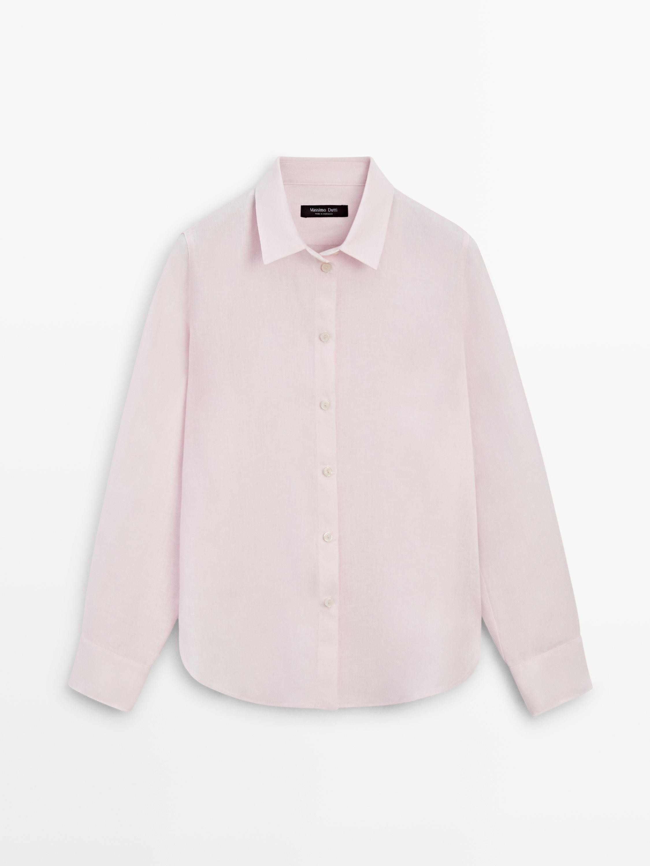 Flowing 100% linen shirt | Massimo Dutti US
