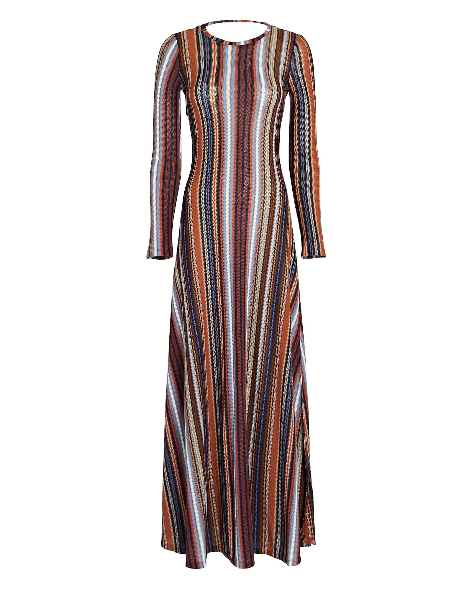 Cut-Out Striped Reversible Maxi Dress | INTERMIX