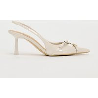 Zara - Buckled High Heel Shoes In Ecru - 3 - Woman | Zara UK
