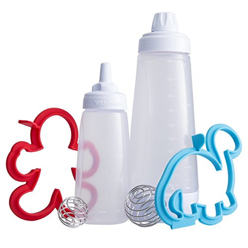 Whiskware Pancake Art Kit with Batter Mixer, Art Bottle, BlenderBall Wire Whisk and 2 Pancake Shaper | Amazon (US)