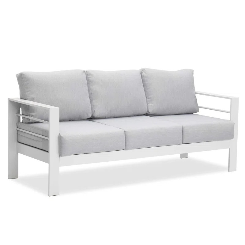 Jaxon 73'' Wide Outdoor Patio Sofa with Cushions | Wayfair North America