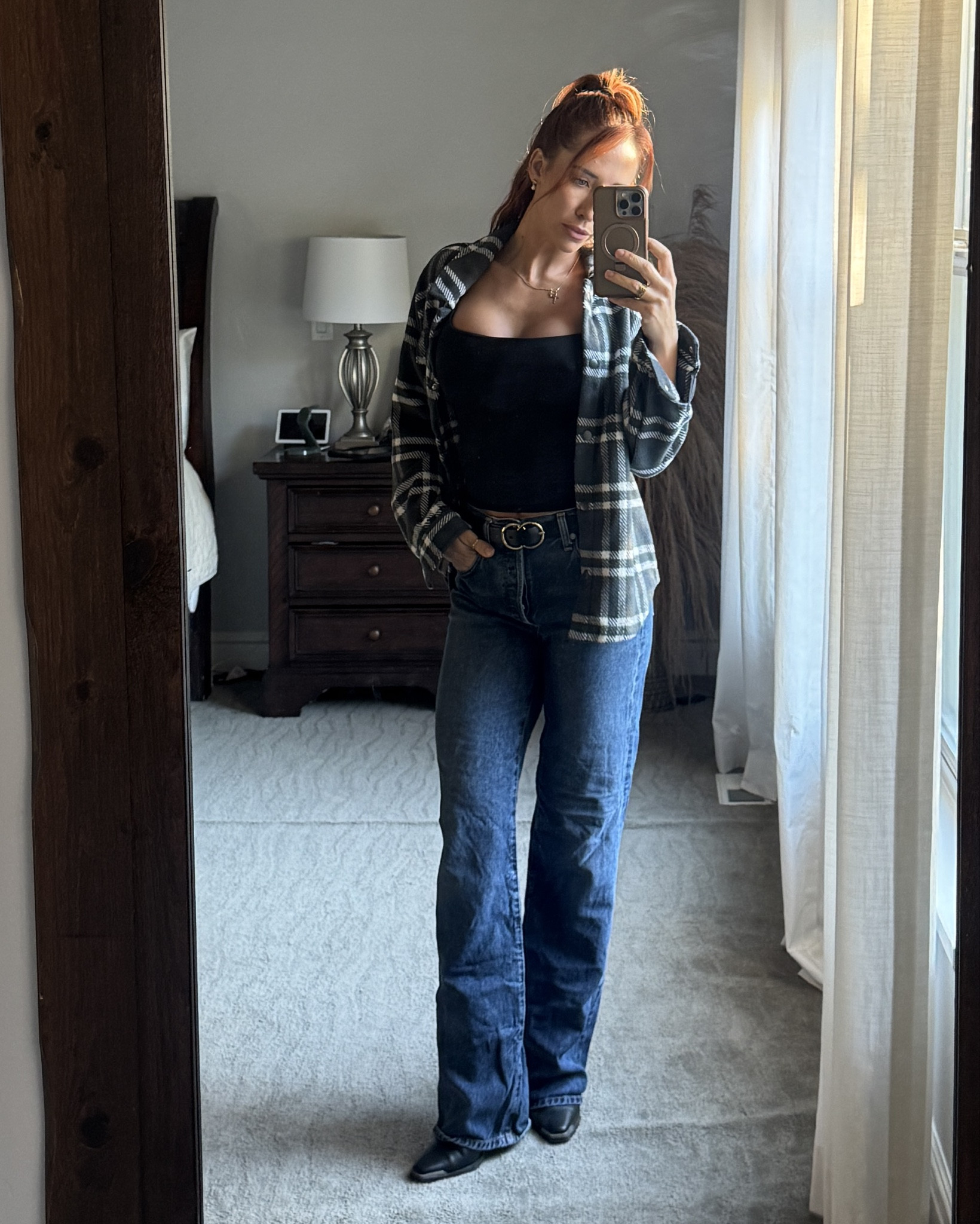 Elevated staples. These are some of my favorite basics that are worth this spend. 
Flannel is definitely a kid shacket from target so I am linking a comparable 🩶