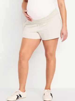 Maternity Foldover-Waist Shorts -- 3-inch inseam | Old Navy (US)