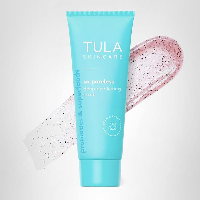 TULA Skin Care So Poreless Exfoliating Blackhead Scrub - Powerful and Gentle Exfoliation, Refresh... | Amazon (US)