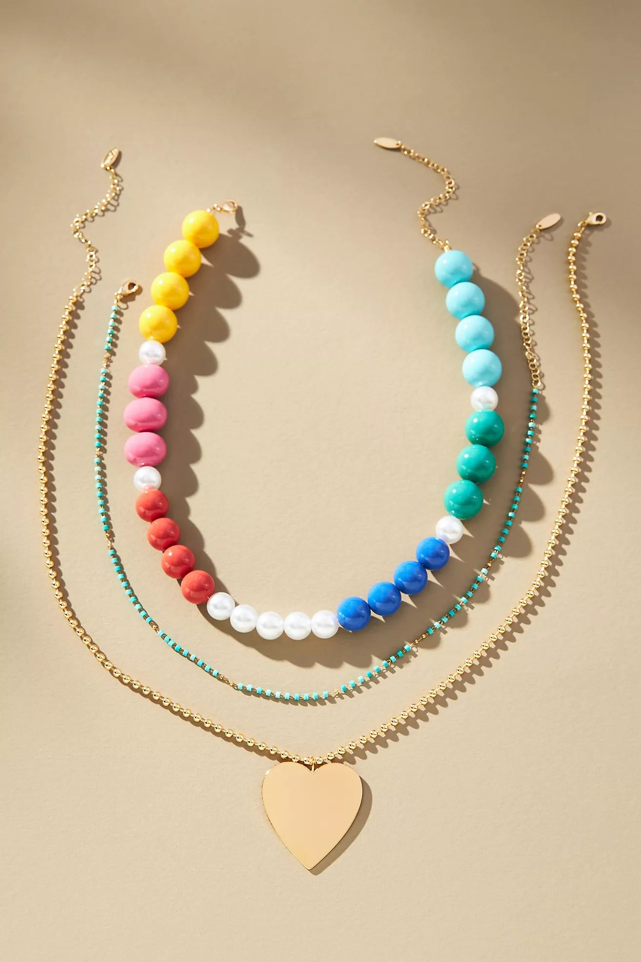 Camp Icon Beaded Necklaces, Set of 3 | Anthropologie (US)