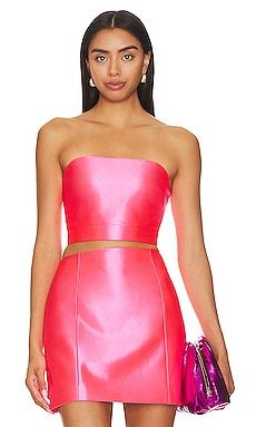 MILLY Oliviana Top in Neon Pink from Revolve.com | Revolve Clothing (Global)