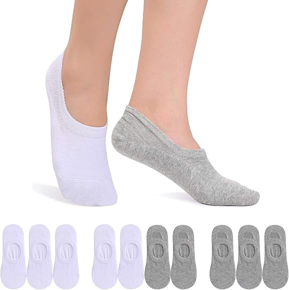 FALARY No Show Socks Women Mens 10 Pairs Invisible Trainer Low Cut Ankle Loafer Boat Footies Non-... | Amazon (UK)