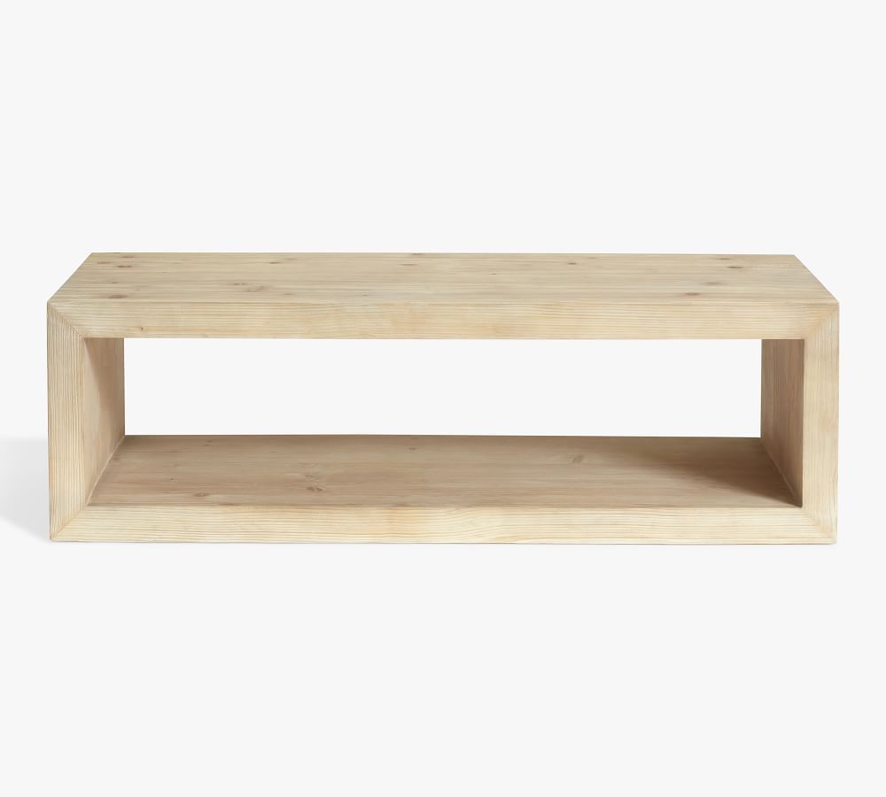 Folsom Wood Coffee Table, Desert Pine, 58&amp;quot;L | Pottery Barn (US)