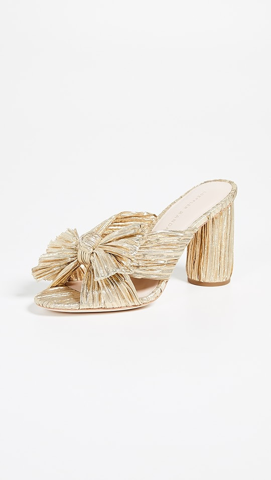 Loeffler Randall Penny Pleated Bow Sandals | SHOPBOP | Shopbop
